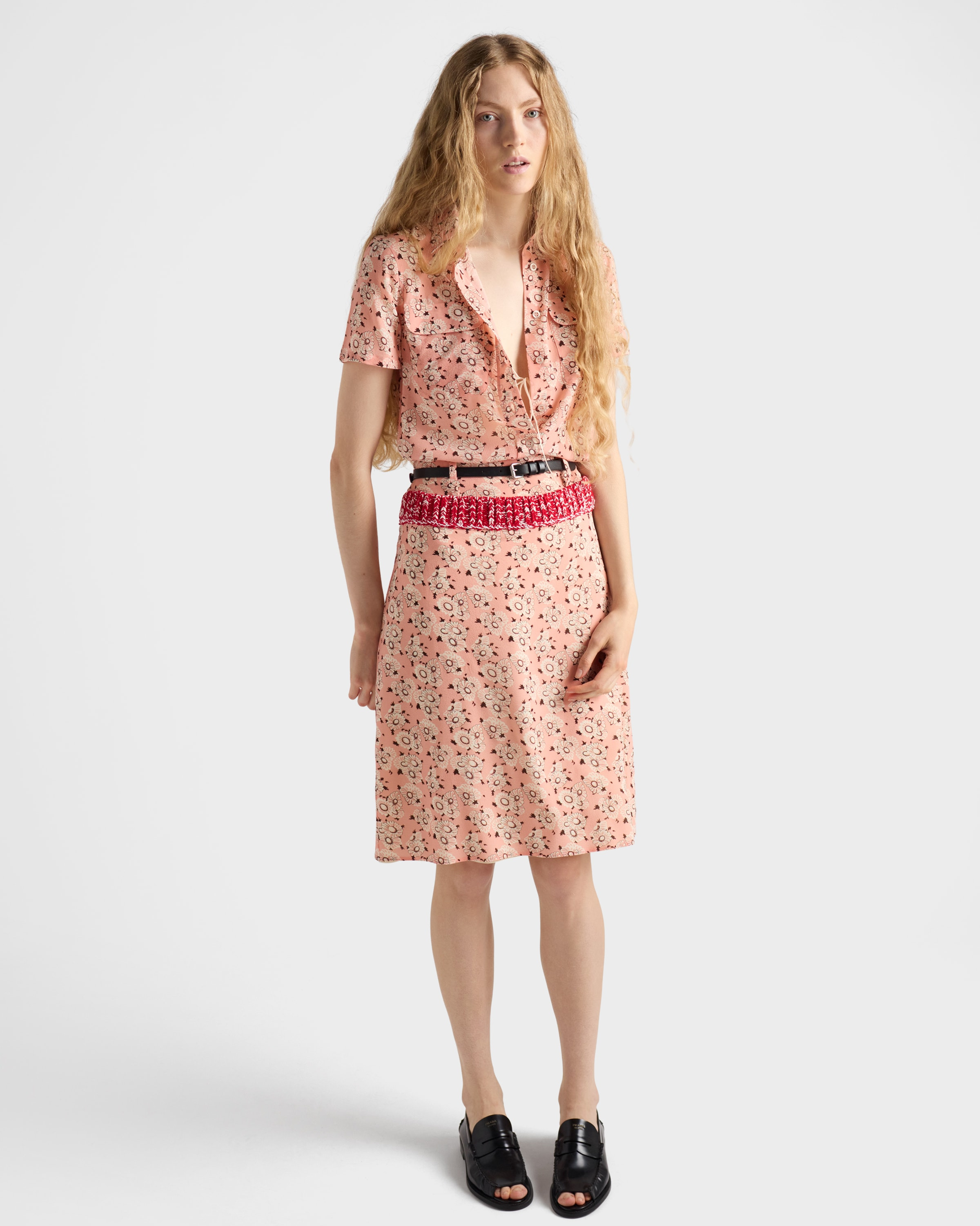 Floral print georgette shirt - 6