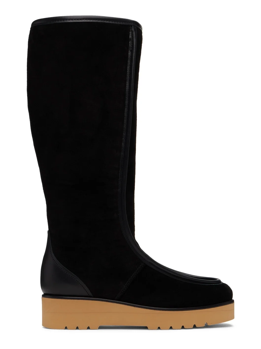 Black Shearling Tayna Boots - 1