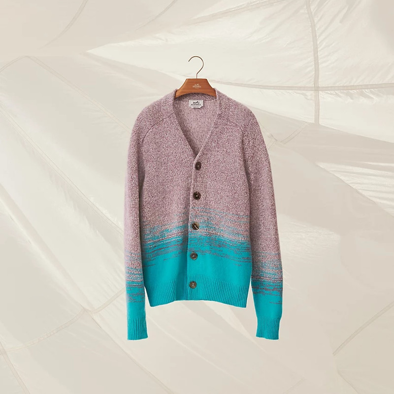 "Mouline ombre" buttoned cardigan 5
