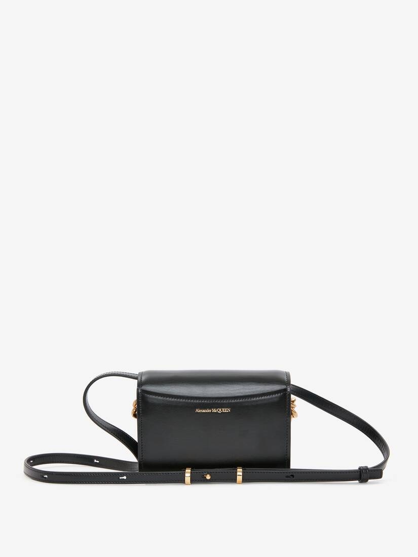 The Four Ring Mini With Chain in Black - 3