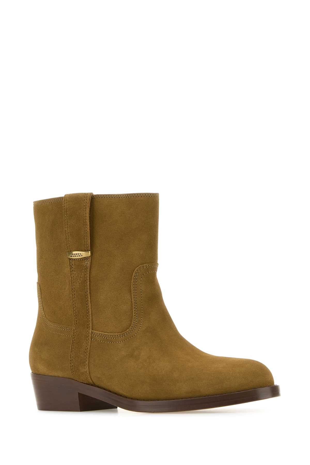 Isabel Marant Women Biscuit Suede Lylie Ankle Boots - 2