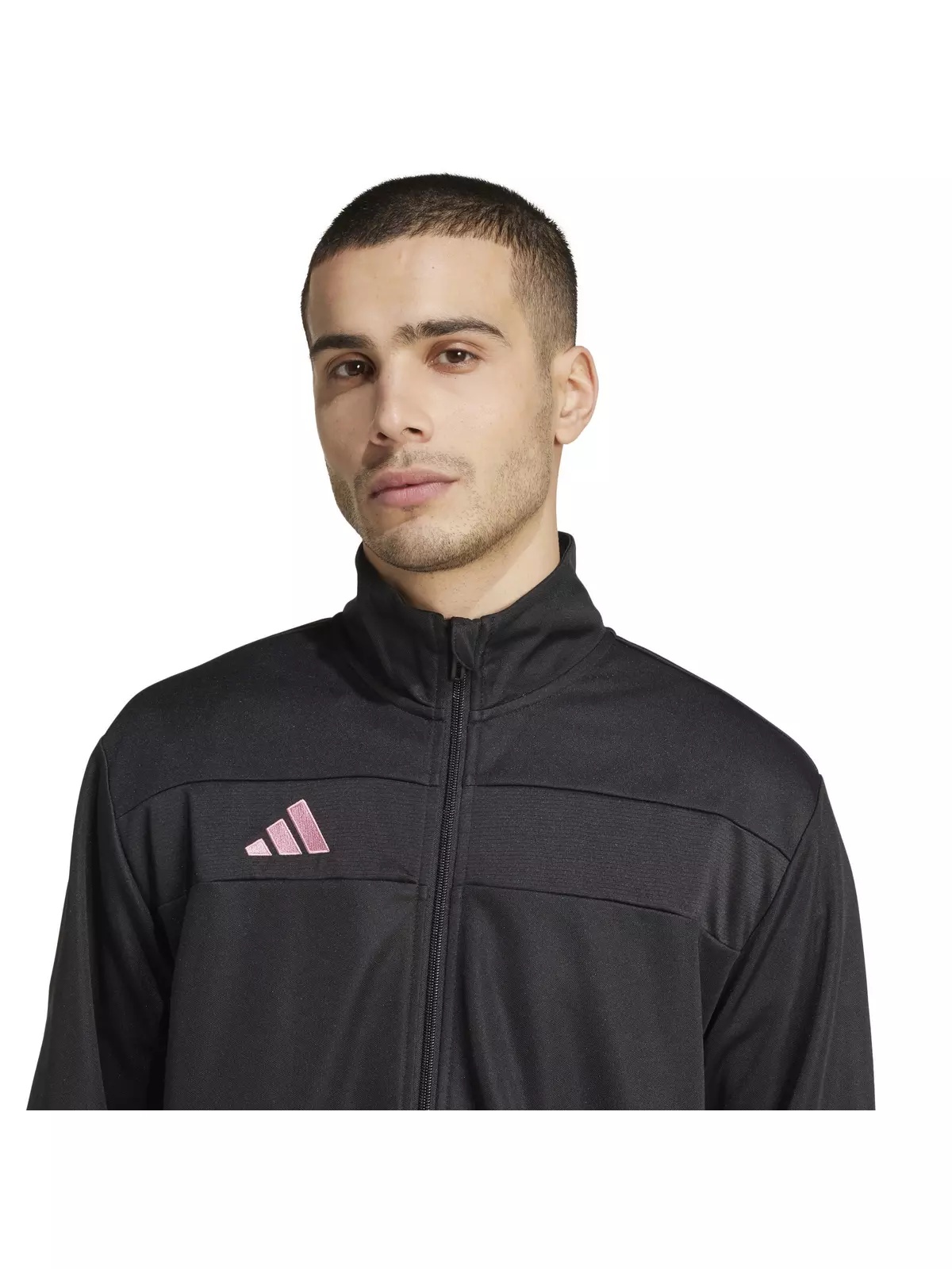 Men's Tiro 25 Essentials Training Track Top -Black/Pink - 3