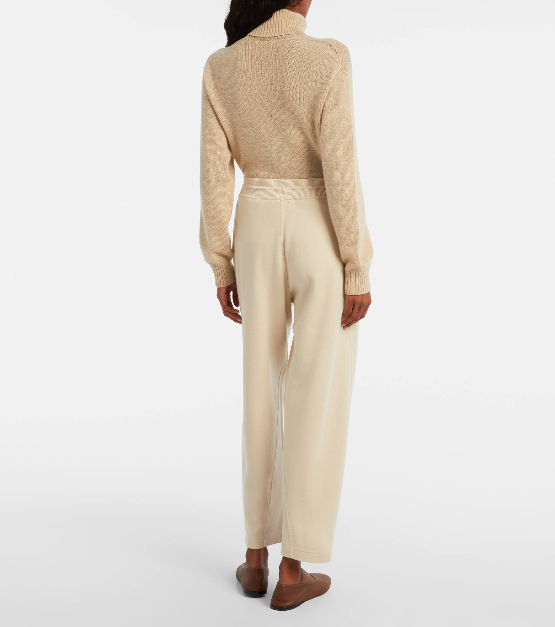 Viera cotton and silk-blend tapered pants - 3