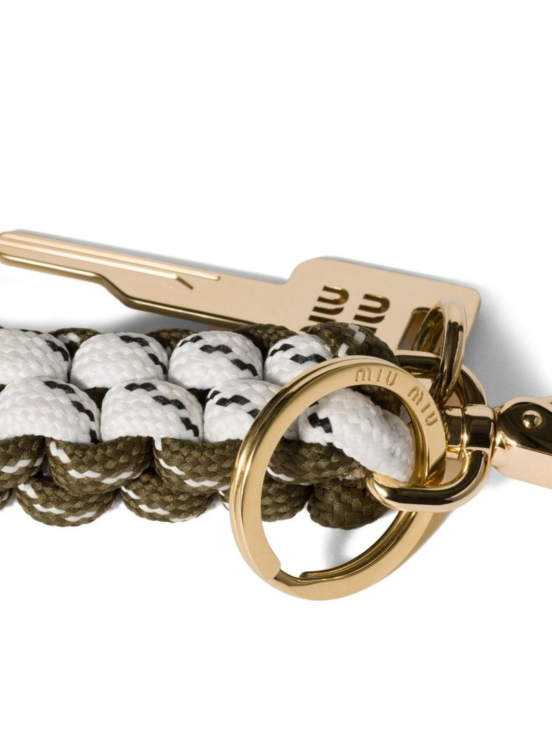 Miu Miu braided keychain holder outlook