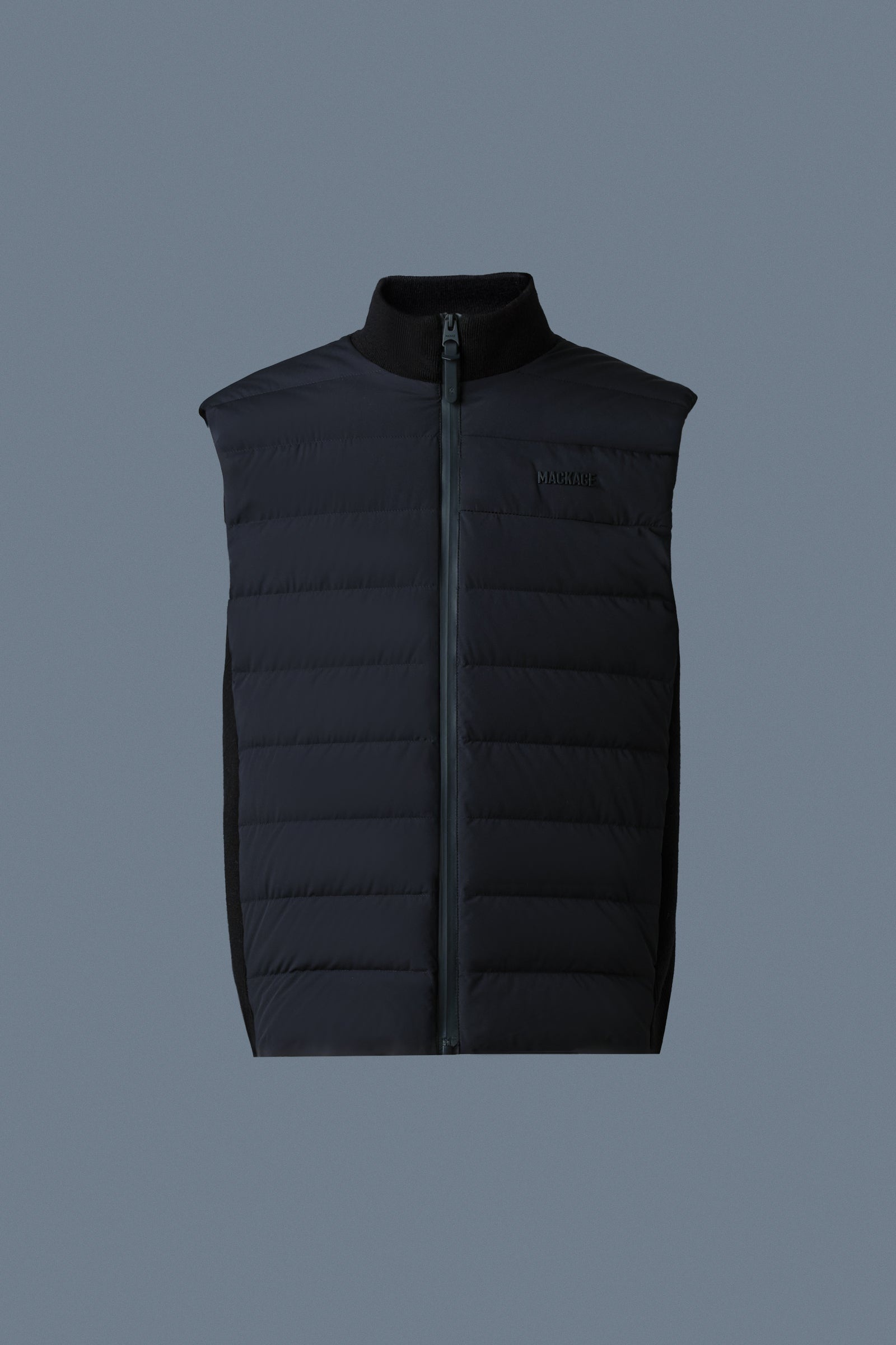 JACOB Rib Knit Light Down Vest - 1