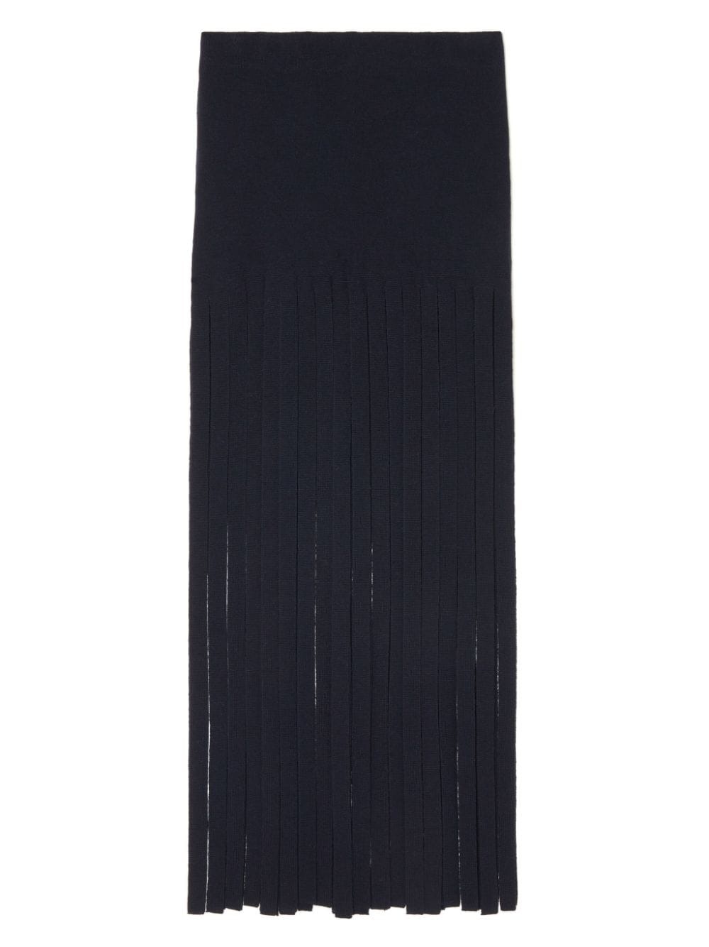 Eclectic fringed wool skirt - 6