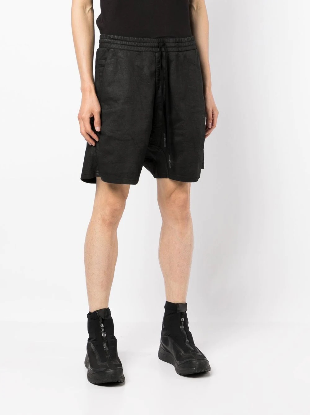 drawstring knee-length shorts - 3