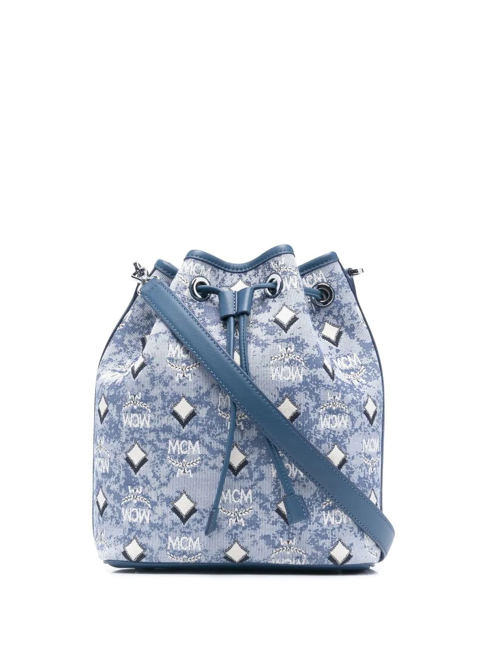 medium Dessau jacquard logo bucket bag - 1