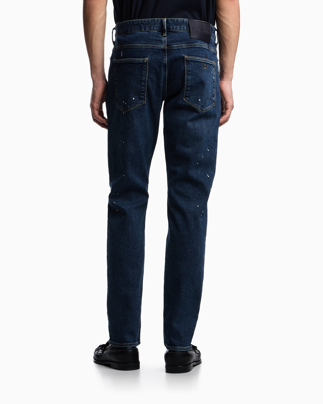J06 SLIM-FIT DENIM JEANS WITH VINYL SPOTS - 3