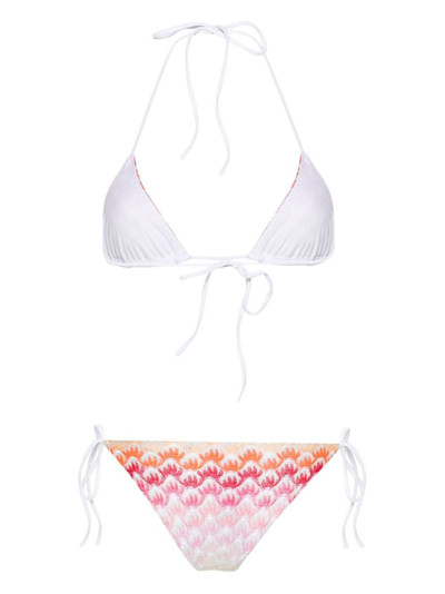 Missoni gradient knitted-overlay bikini outlook