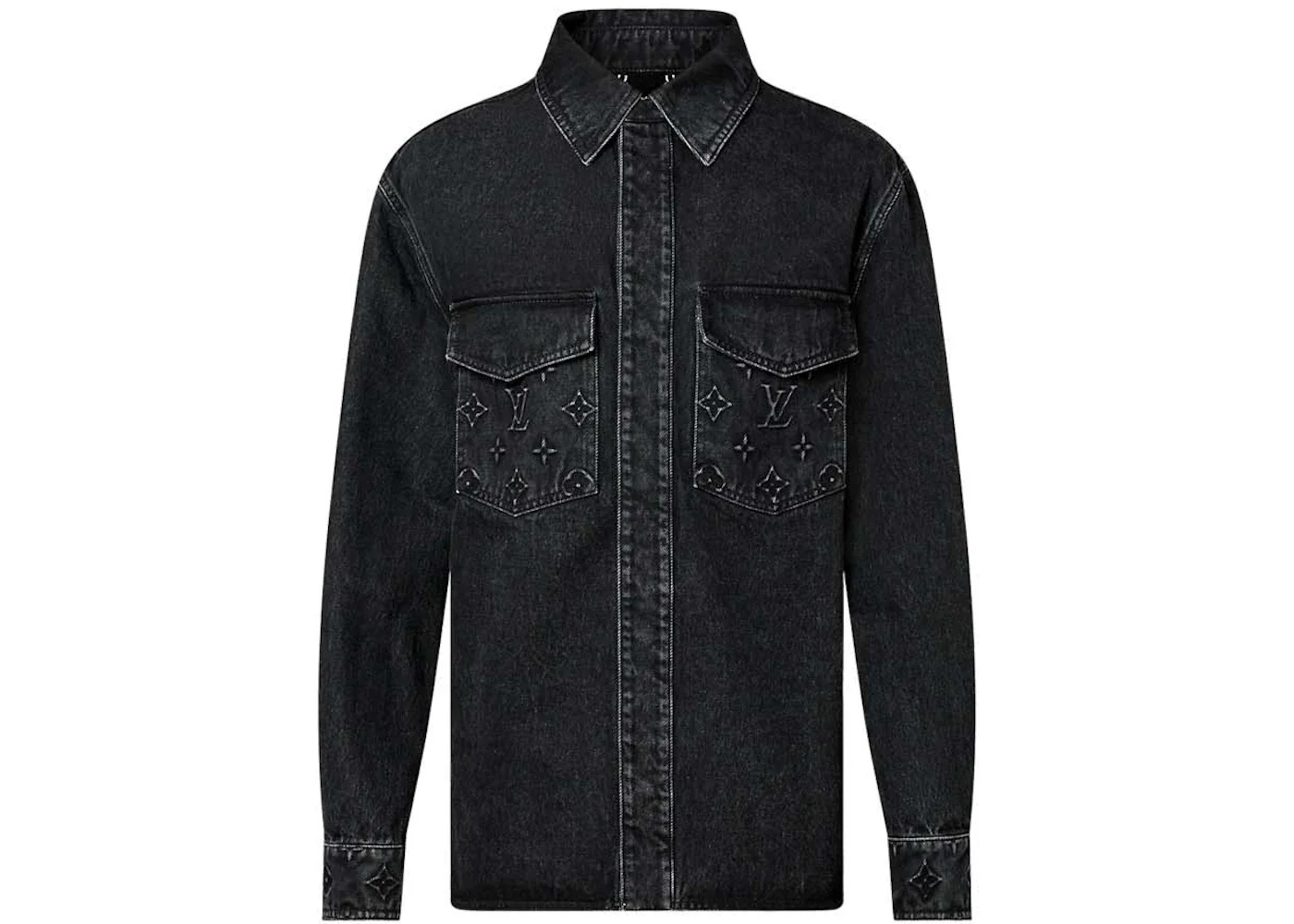 Louis Vuitton Denim Overshirt Black - 1