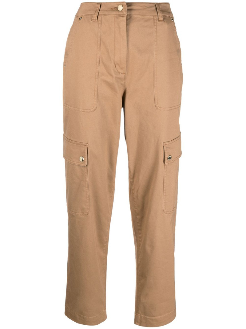 tapered organic cotton cargo trousers 1