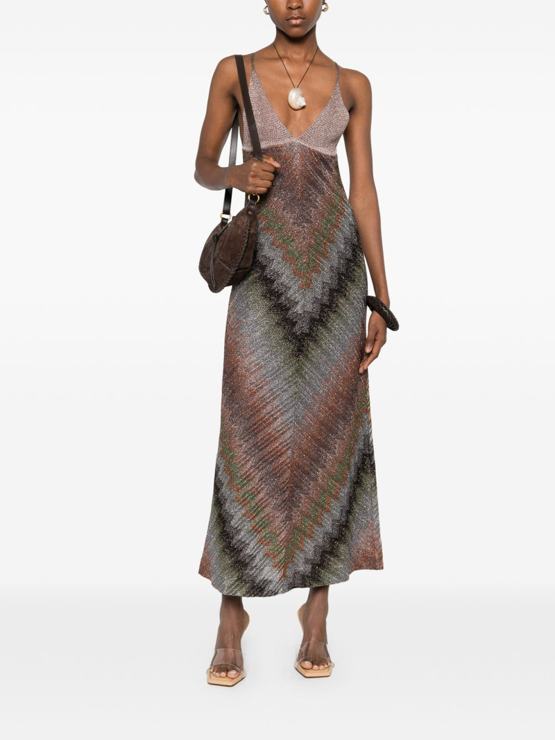 Missoni V-neck chevron maxi dress outlook