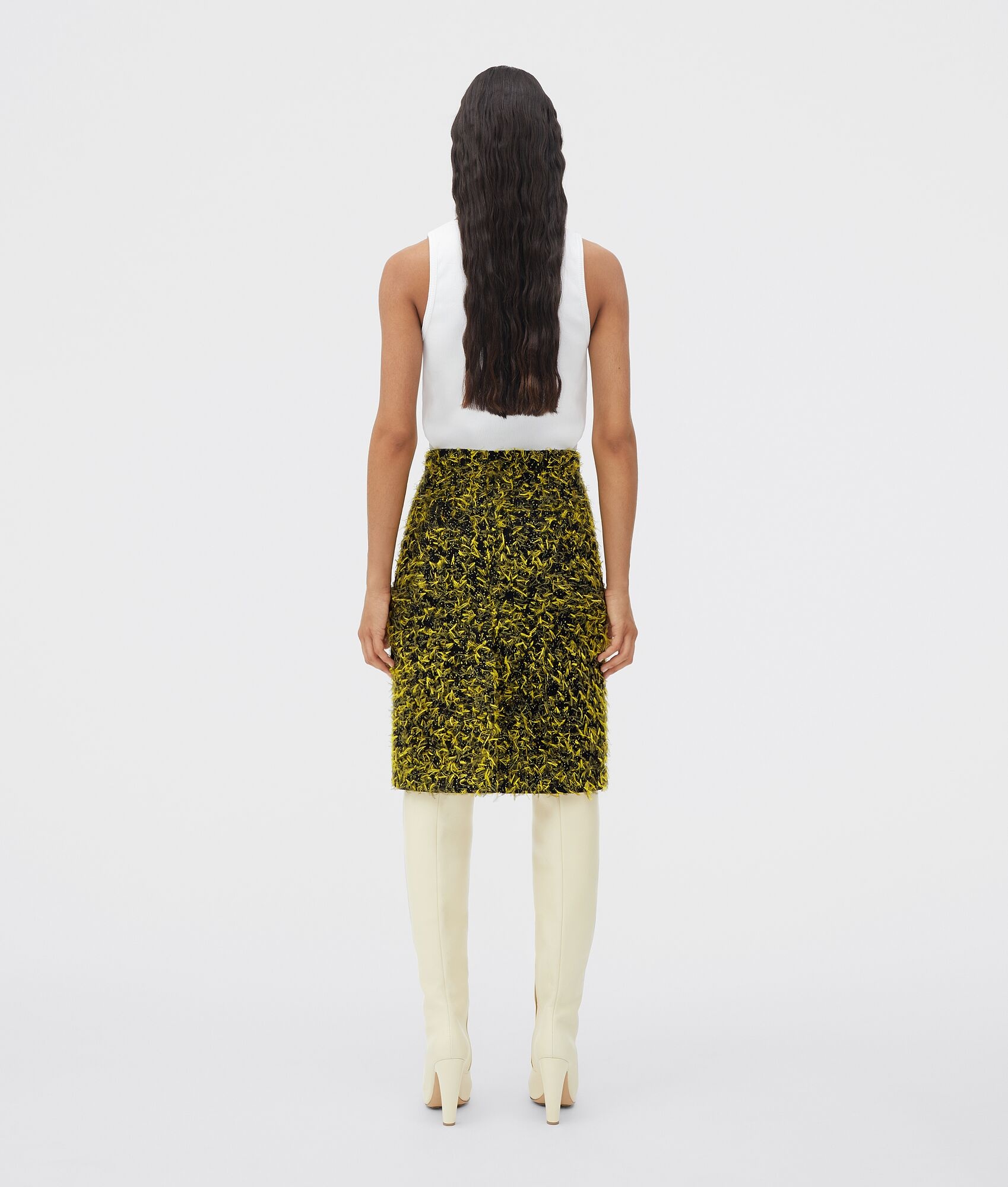 fil coupé wool skirt - 3