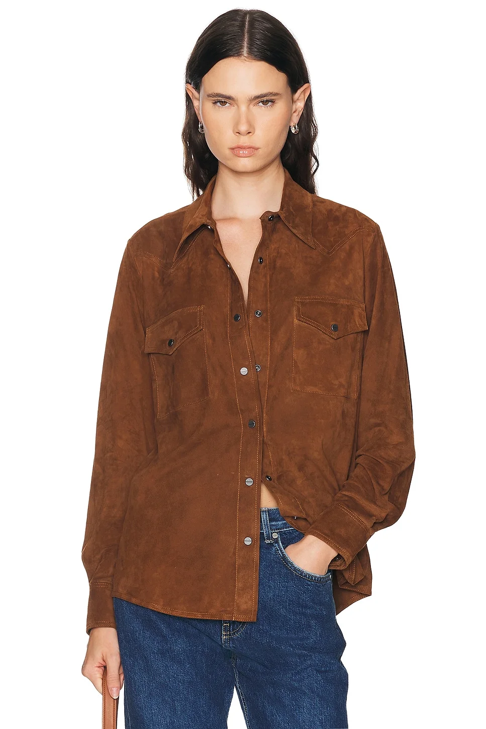 Cowboy Leather Travelin Soldier Top - 1