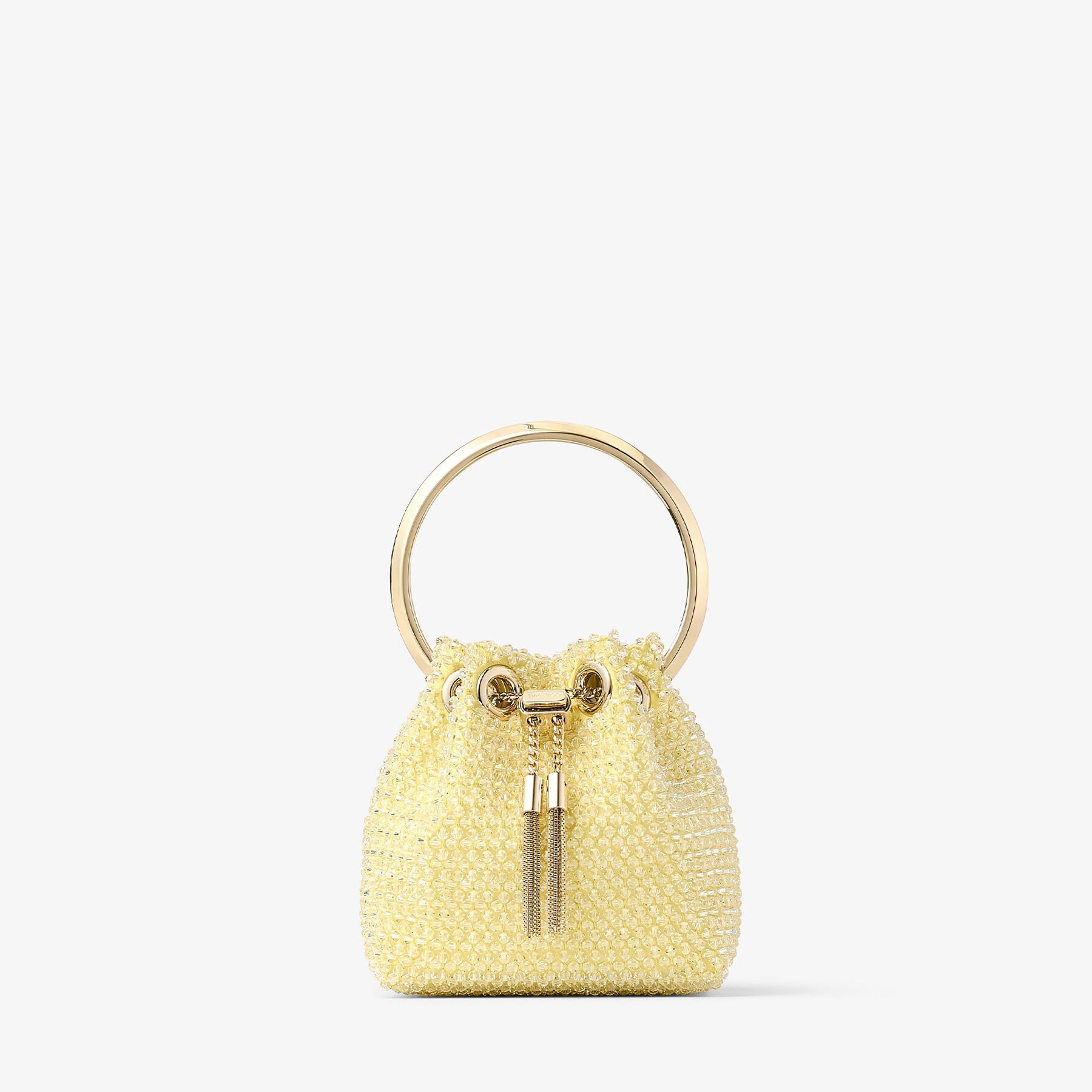 Micro Bon Bon
Yellow Embroidered Satin Mini Bag - 1