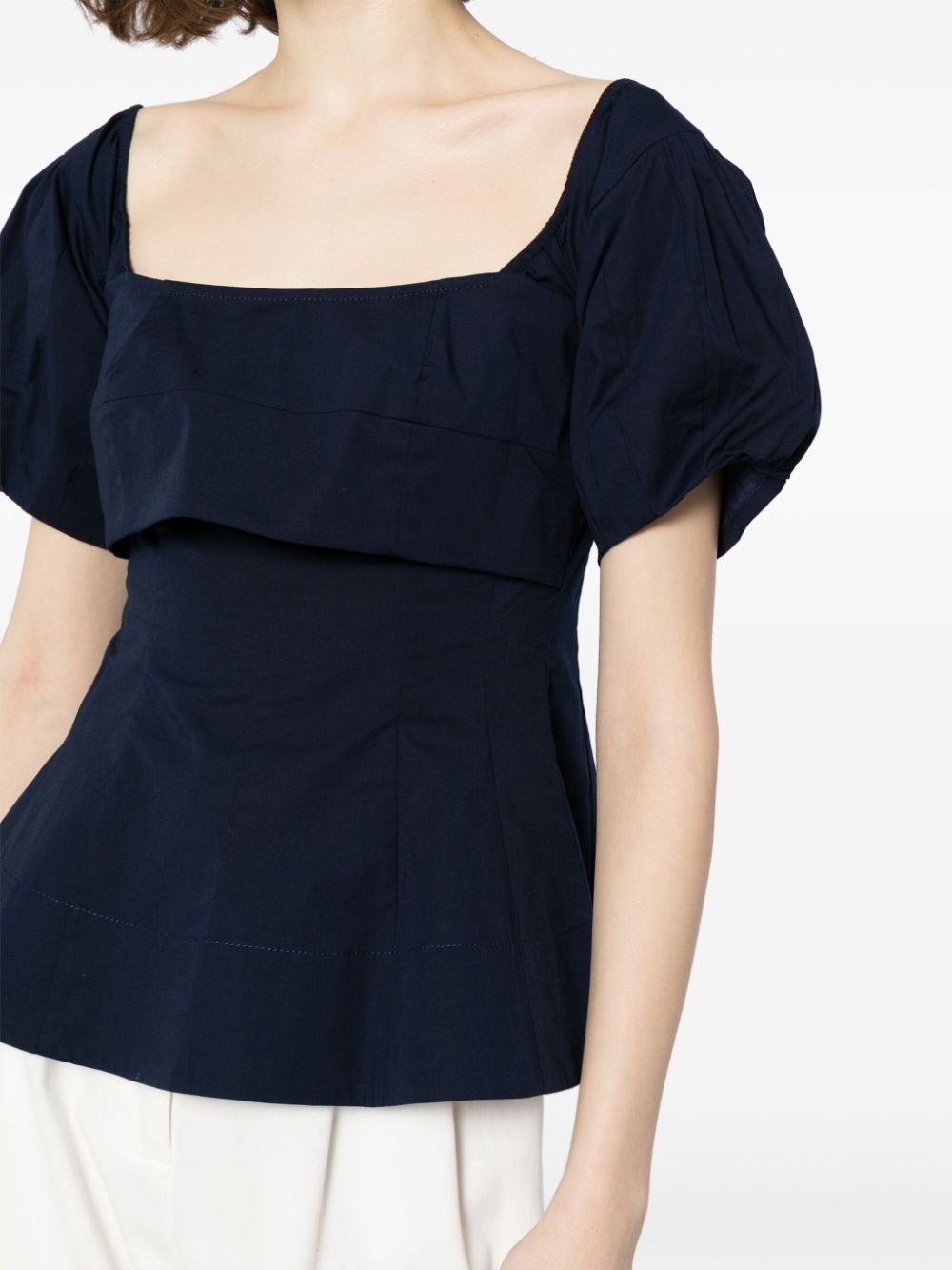 Palermo square-neck blouse - 5