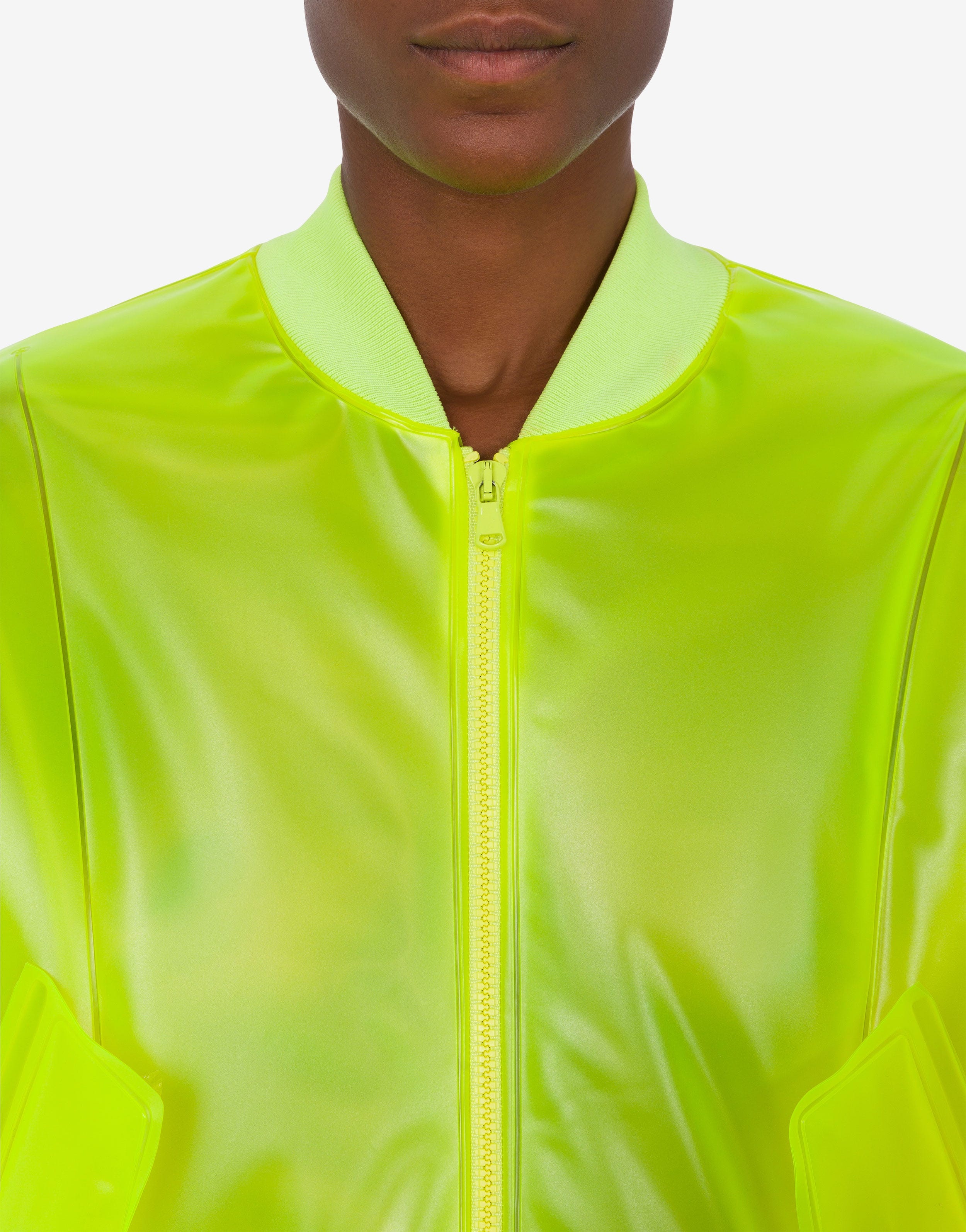 BOMBER JACKET IN TRANSPARENT INFLATABLE PVC - 4