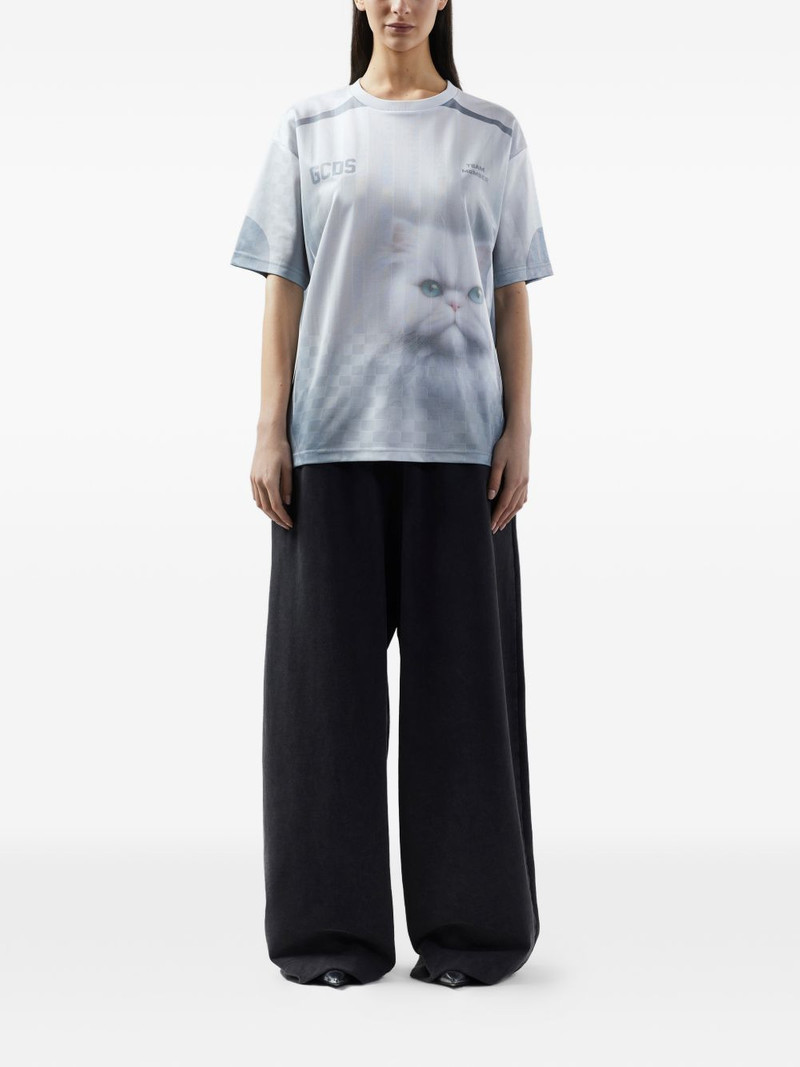 cat-print T-shirt 3