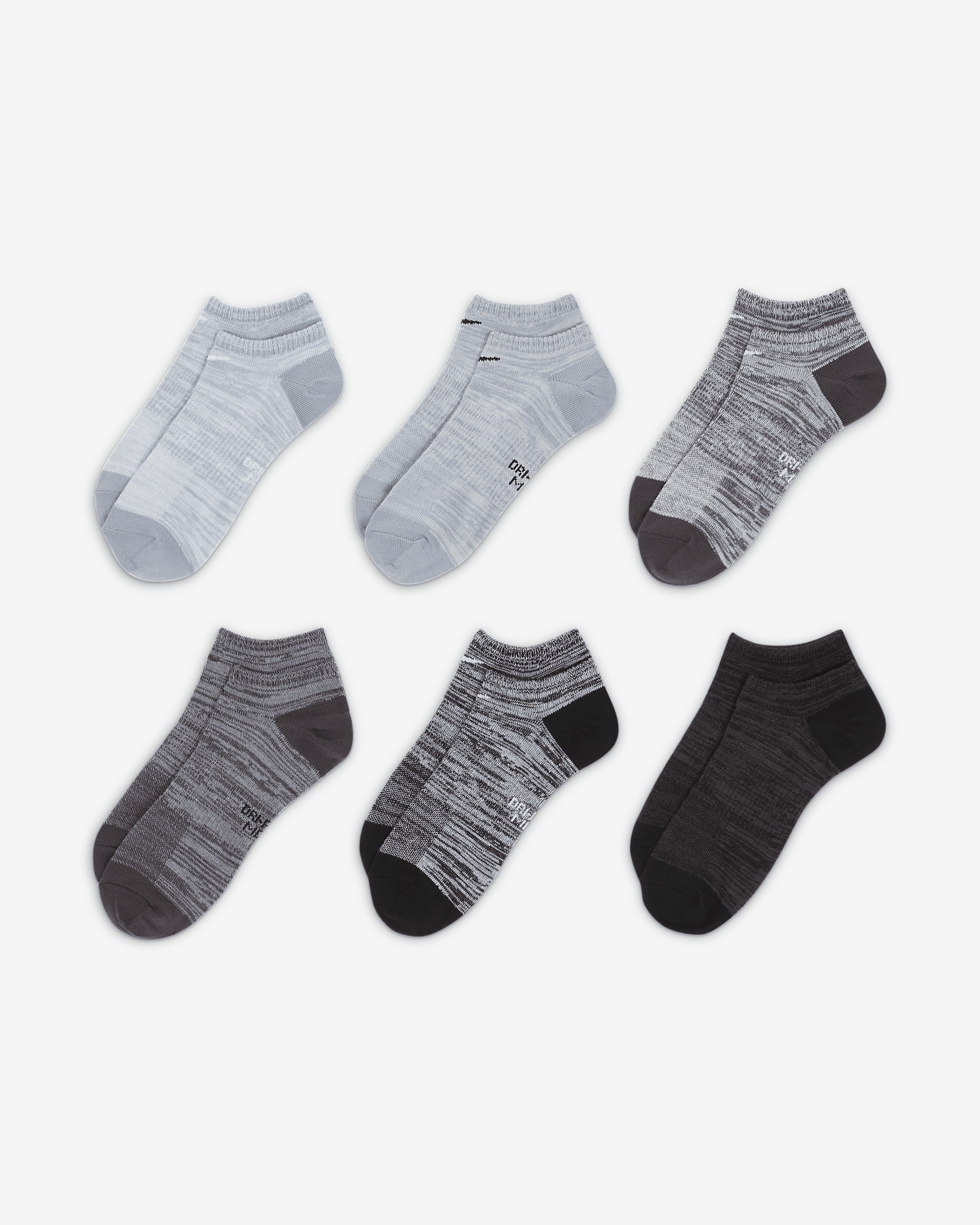 Nike Everyday Lightweight No-Show Training Socks (6 Pairs) - 2