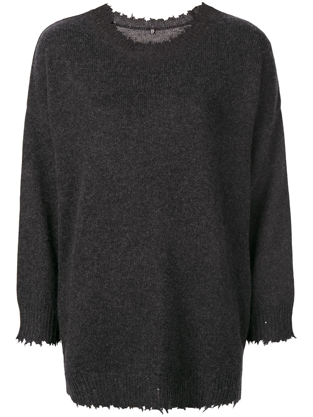 boxy distressed sweater - 1