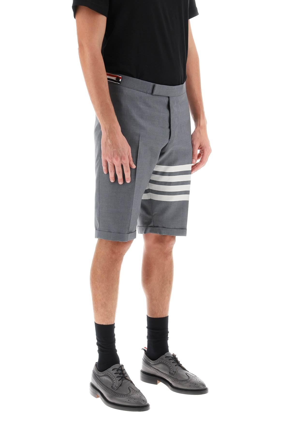 4-BAR SHORTS IN LIGHT WOOL - 3