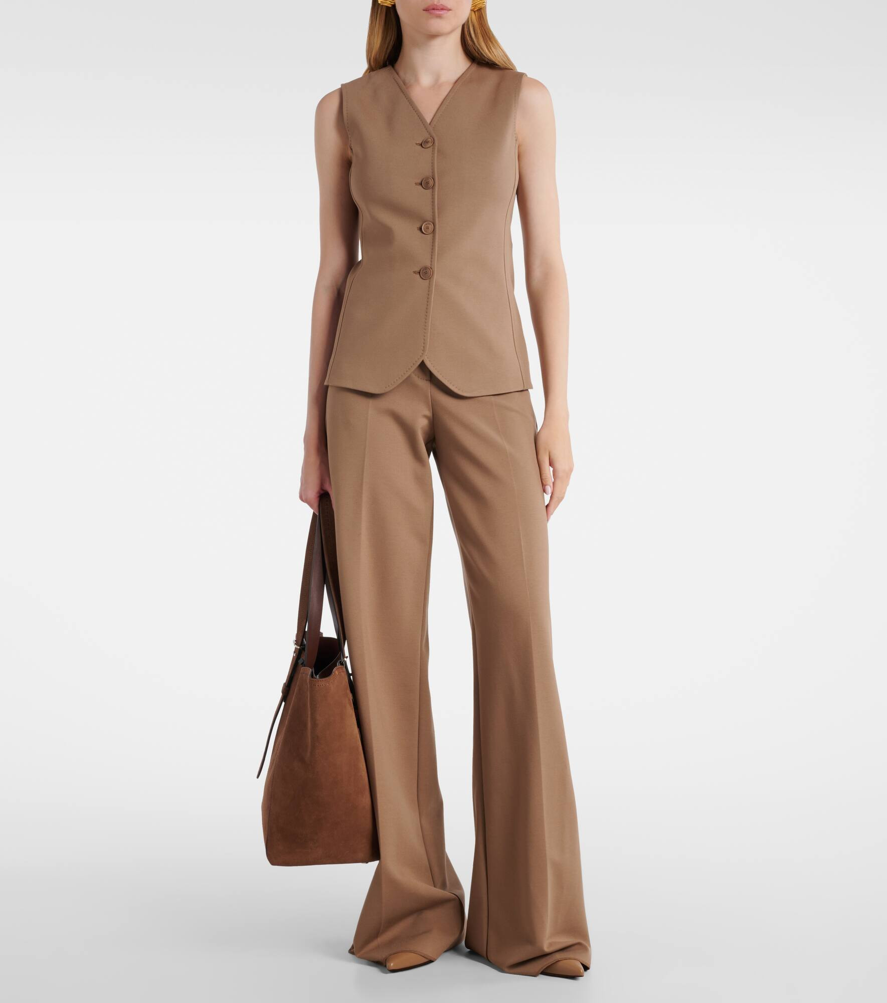 Archetipo Large suede tote bag - 5