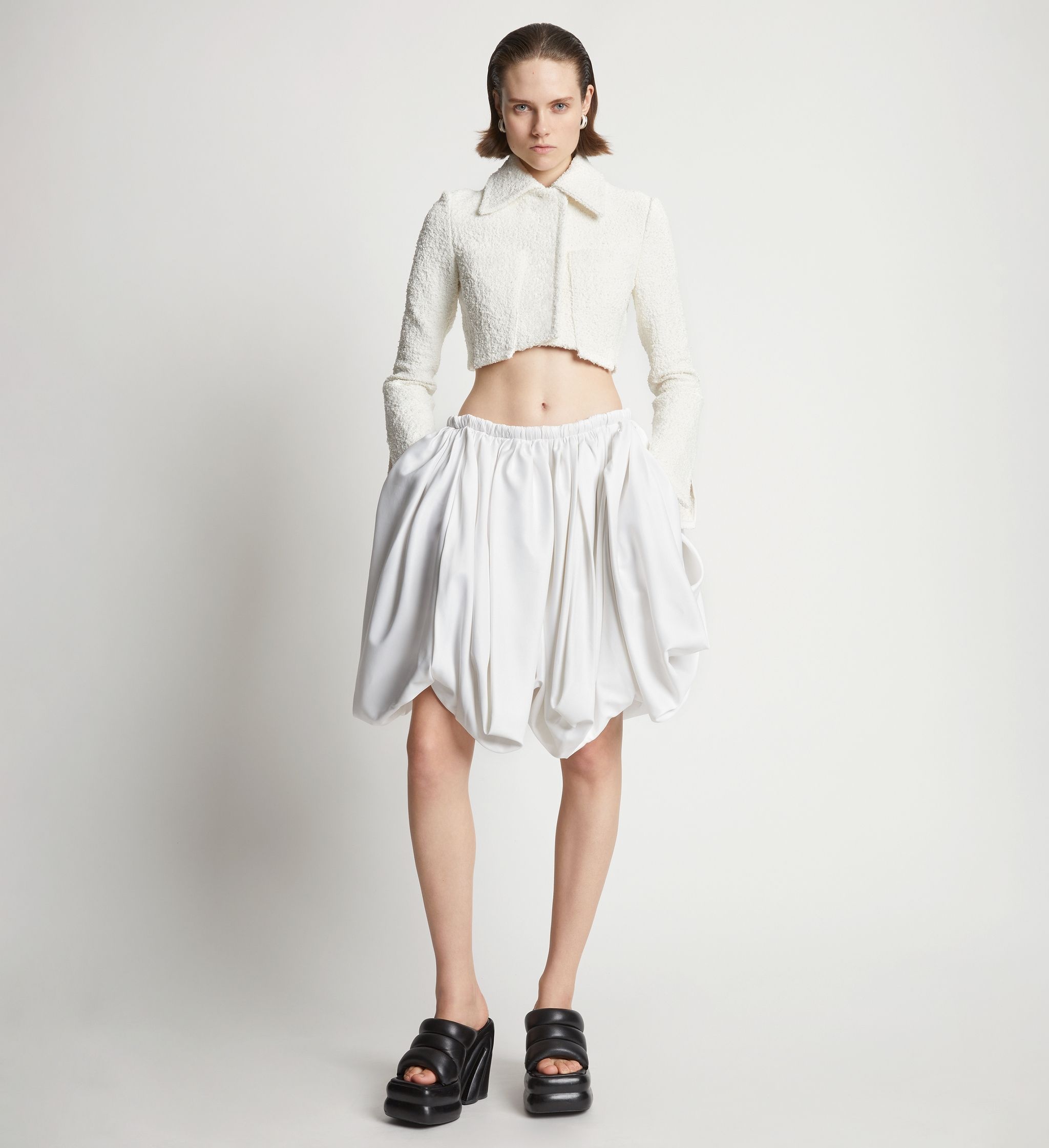Technical Cotton Voluminous Skirt - 2
