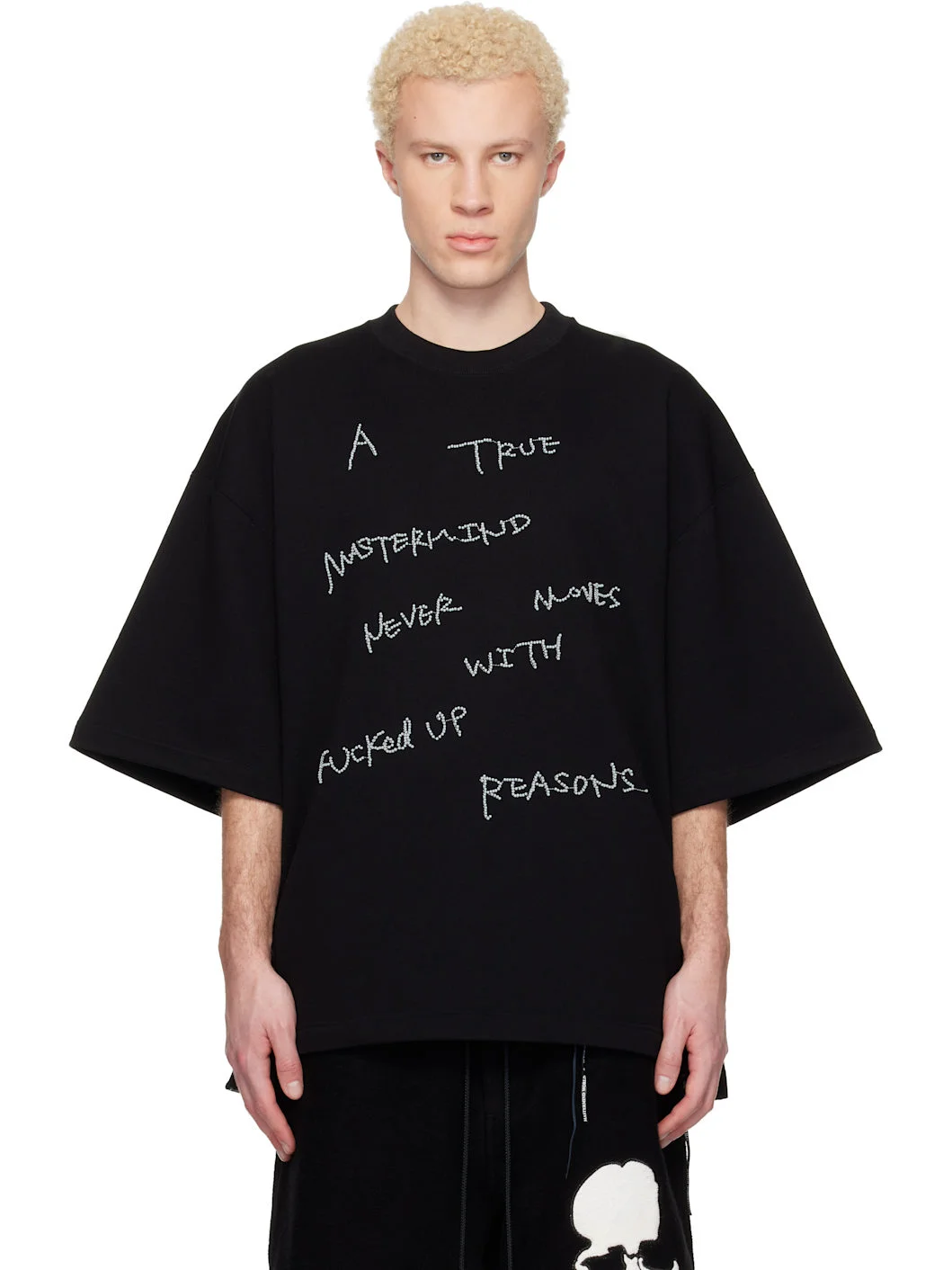 Black MW Decorated SS Sweatshirt - 1