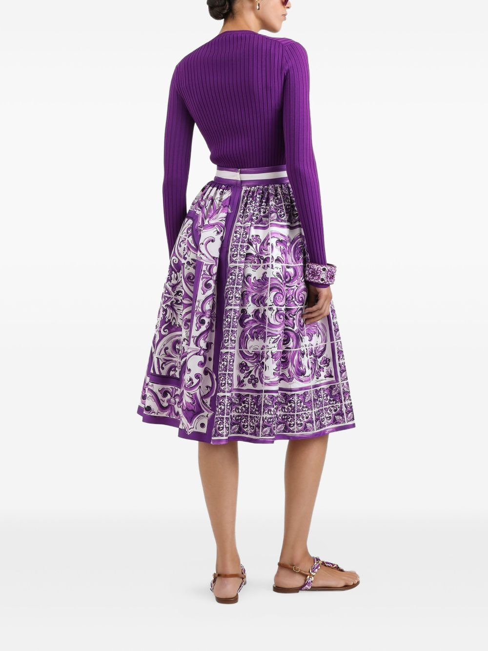Dolce & Gabbana majolica print Skirt - 3