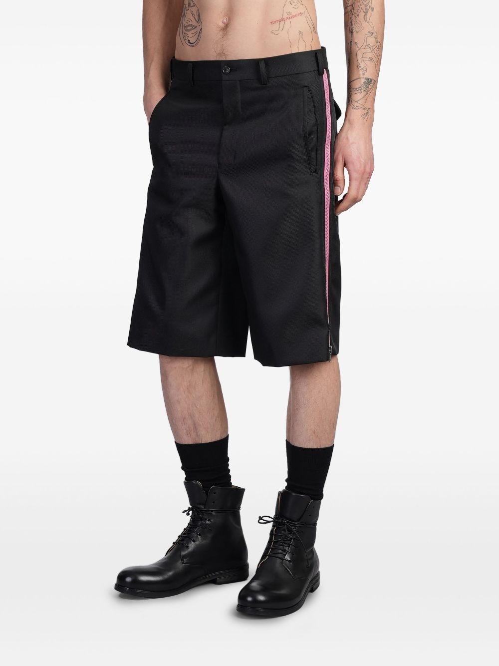 zip-detailing shorts - 3