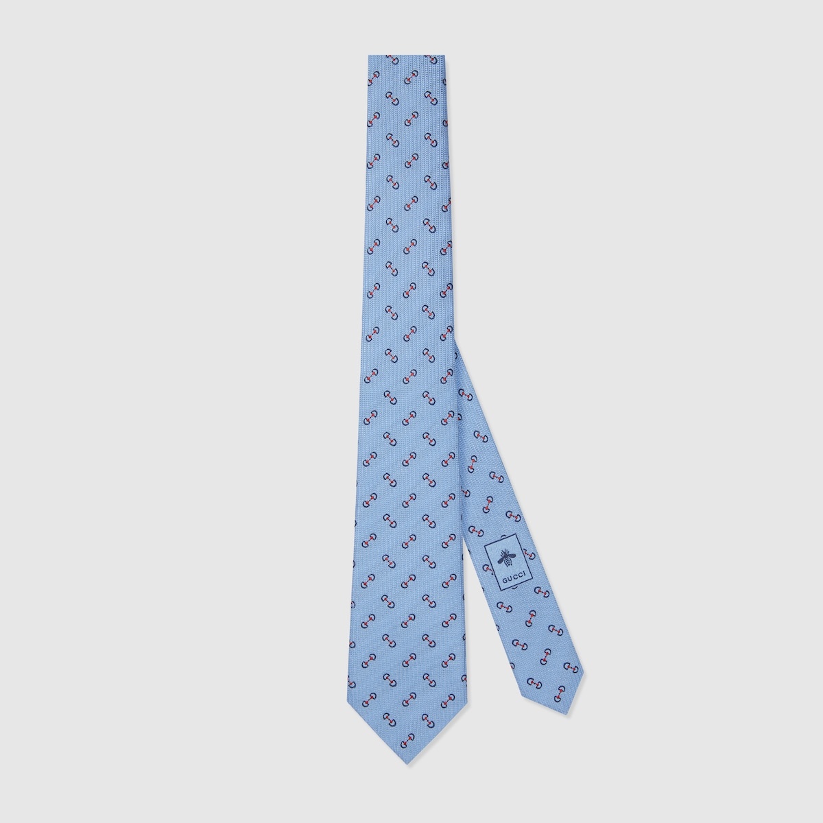 Horsebit silk jacquard tie - 1
