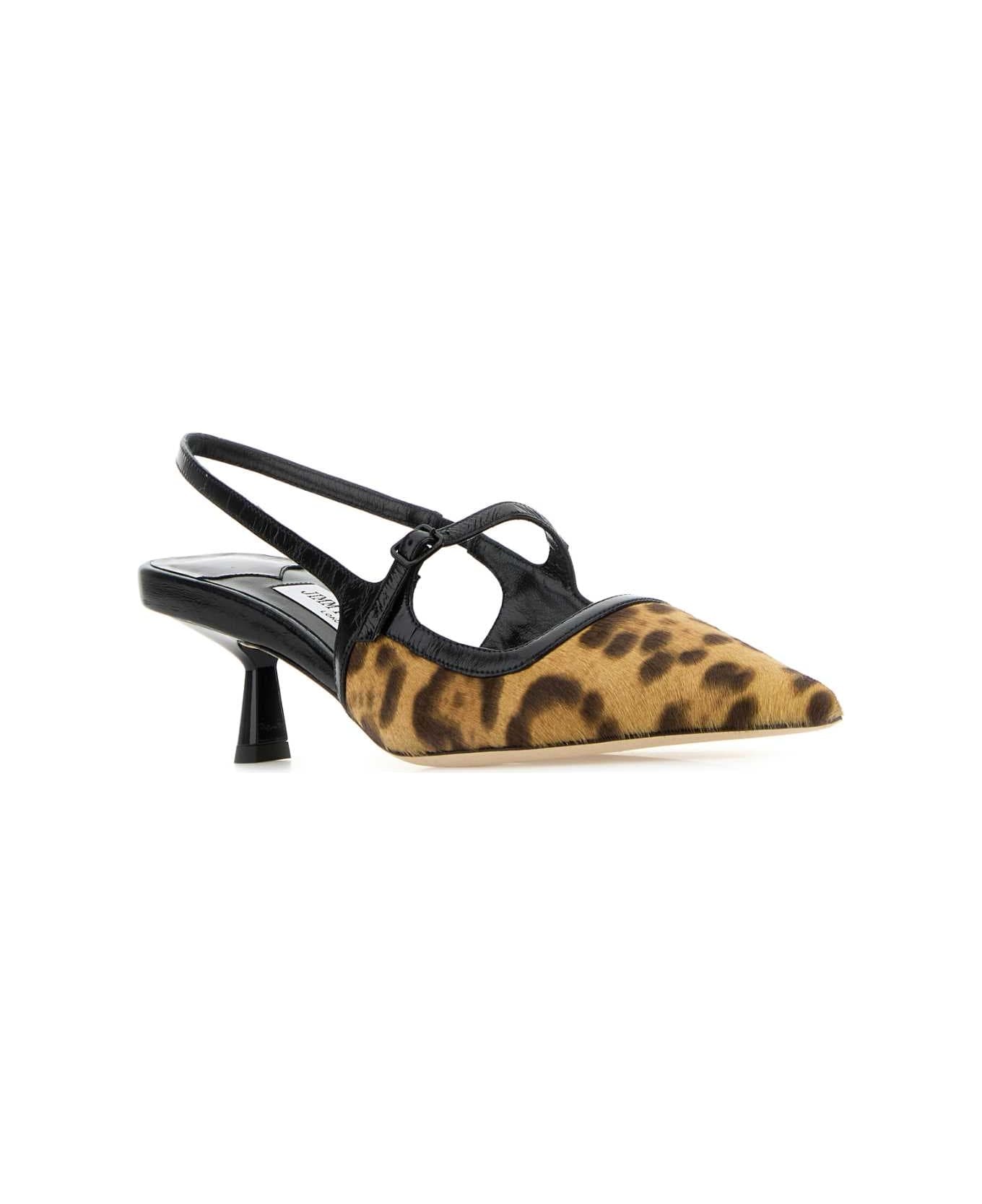 Printed Calf Hair Didi Pumps - 2