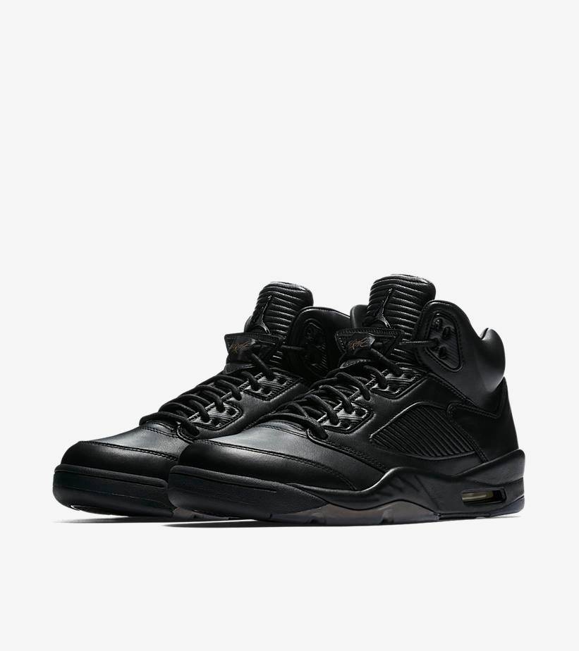 Air Jordan 5 Retro Premium 'Triple Black' - 2