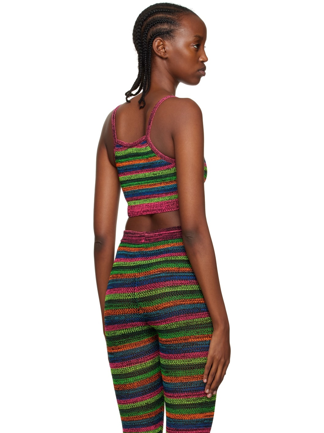 Multicolor Cropped Tank Top - 3