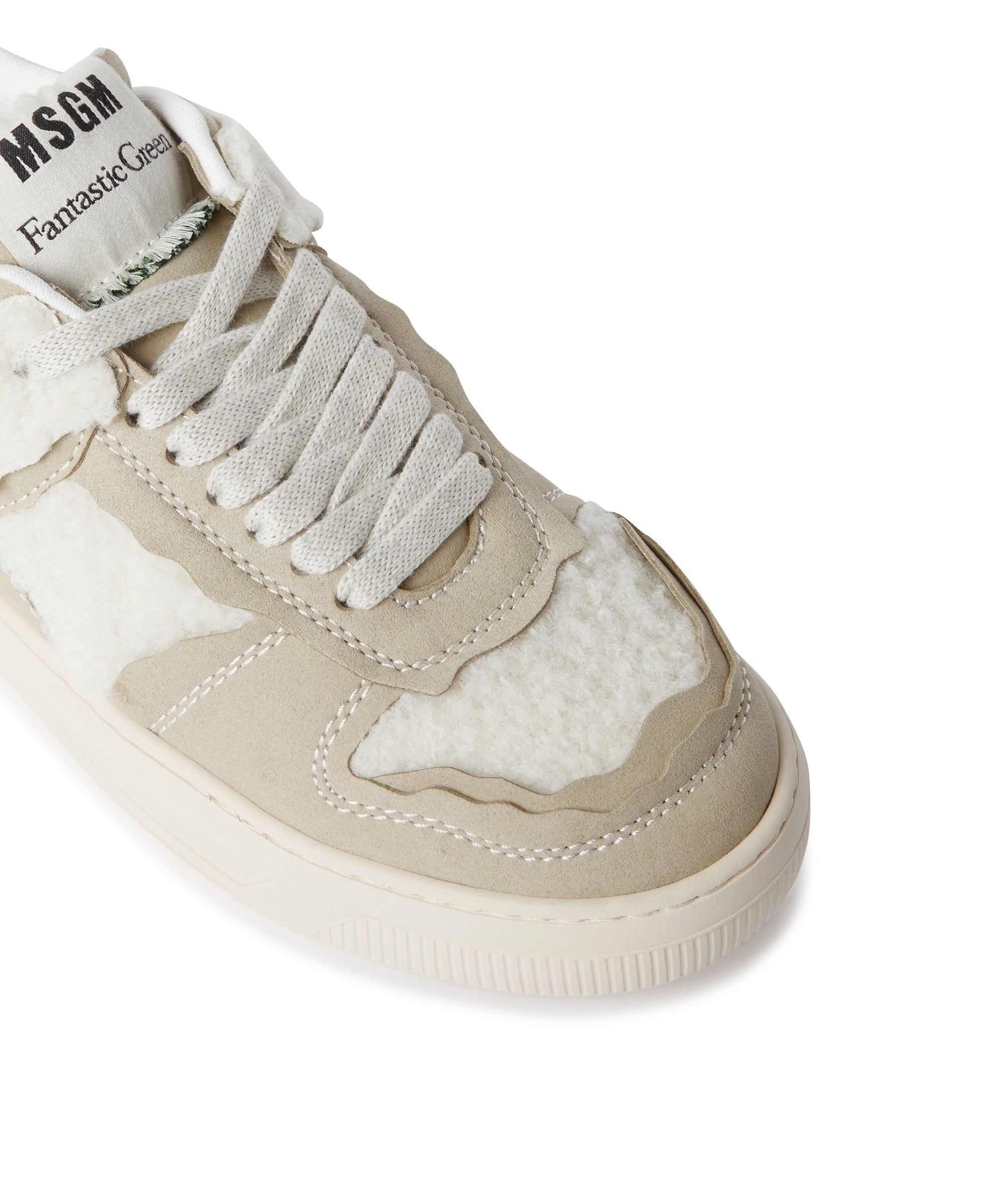 FG1 Sneakers with faux shearling inlays - 4