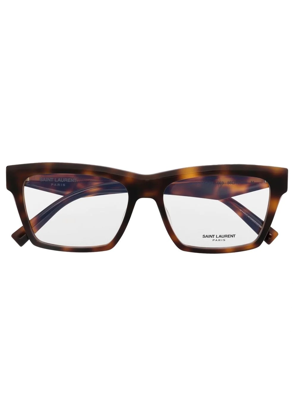 logo tortoiseshell-effect glasses - 1