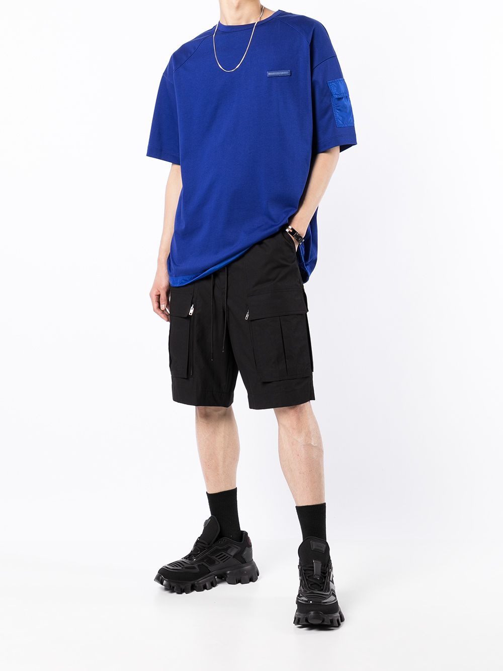 drawstring cargo shorts - 2