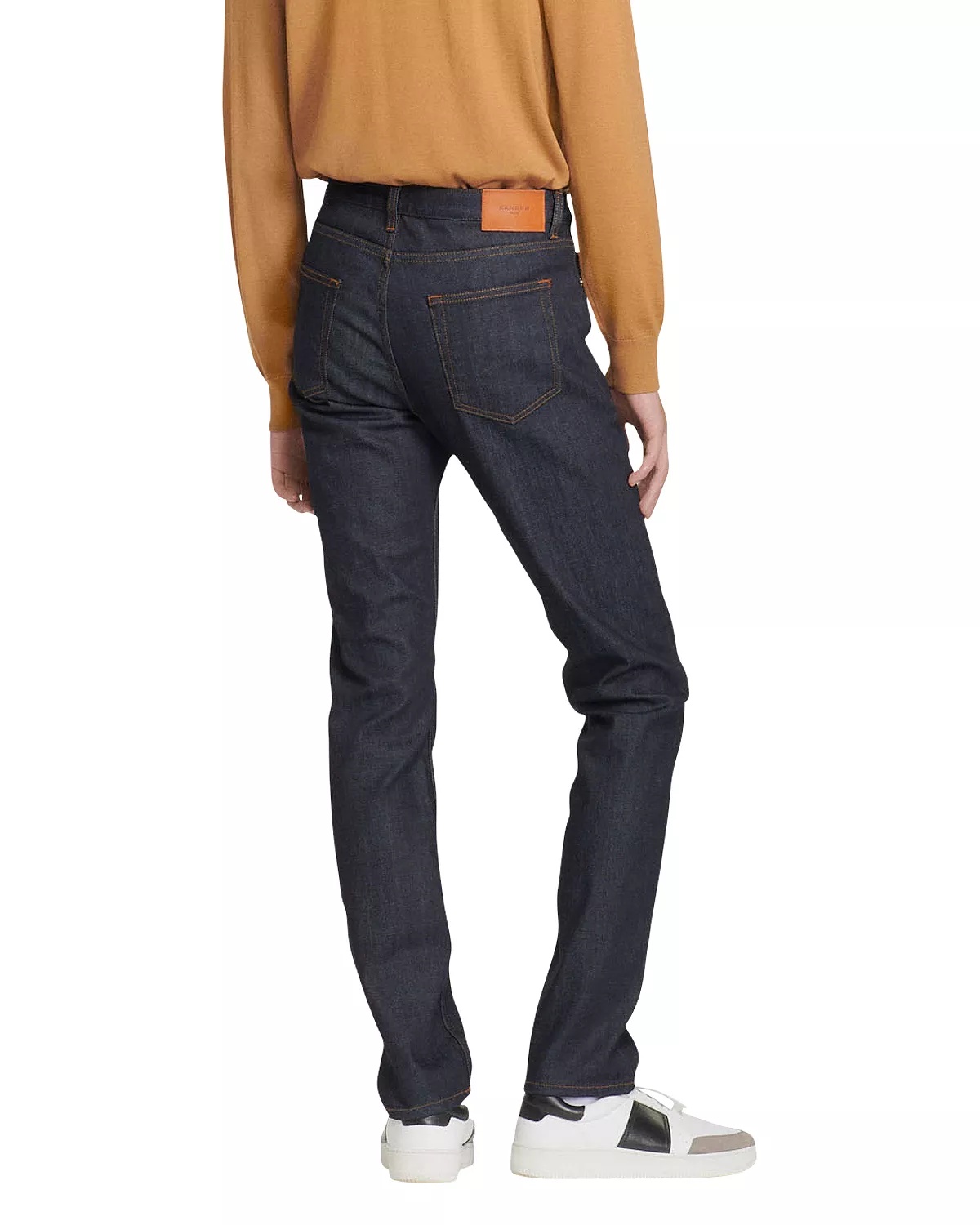 Slim Fit Jeans in Raw Denim - 7