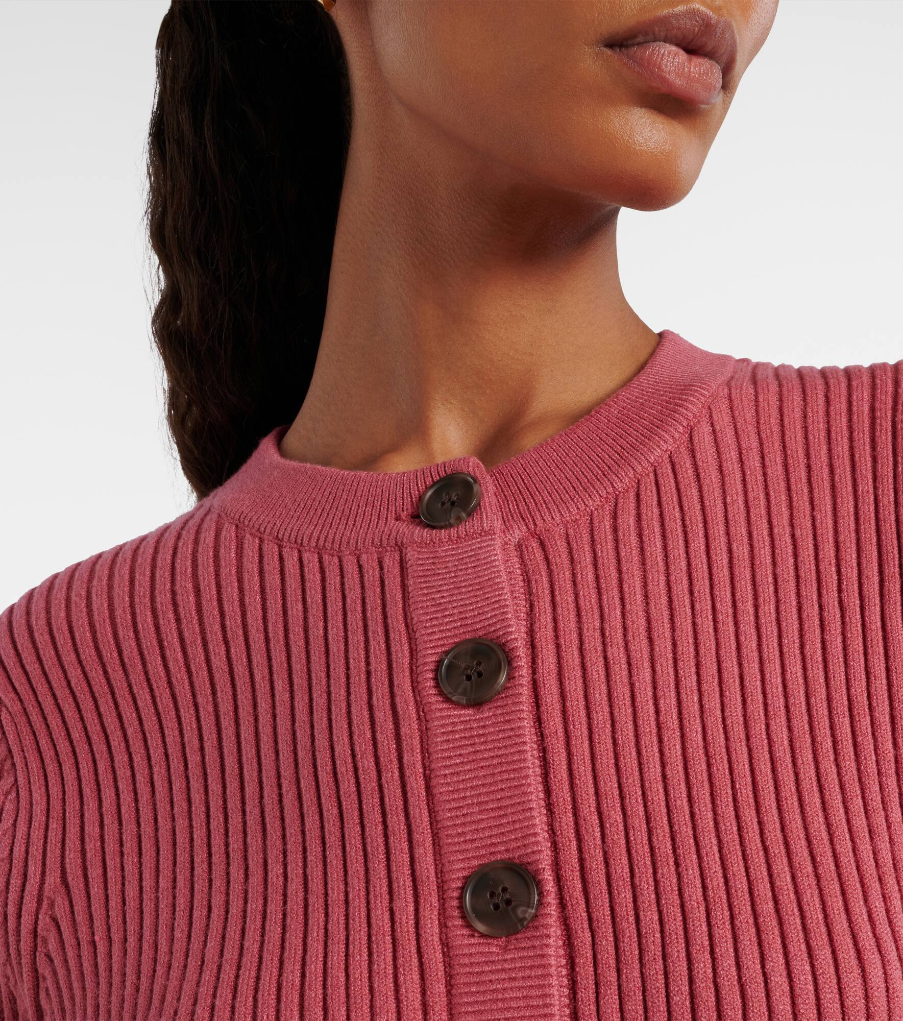 Micha ribbed-knit cardigan - 4