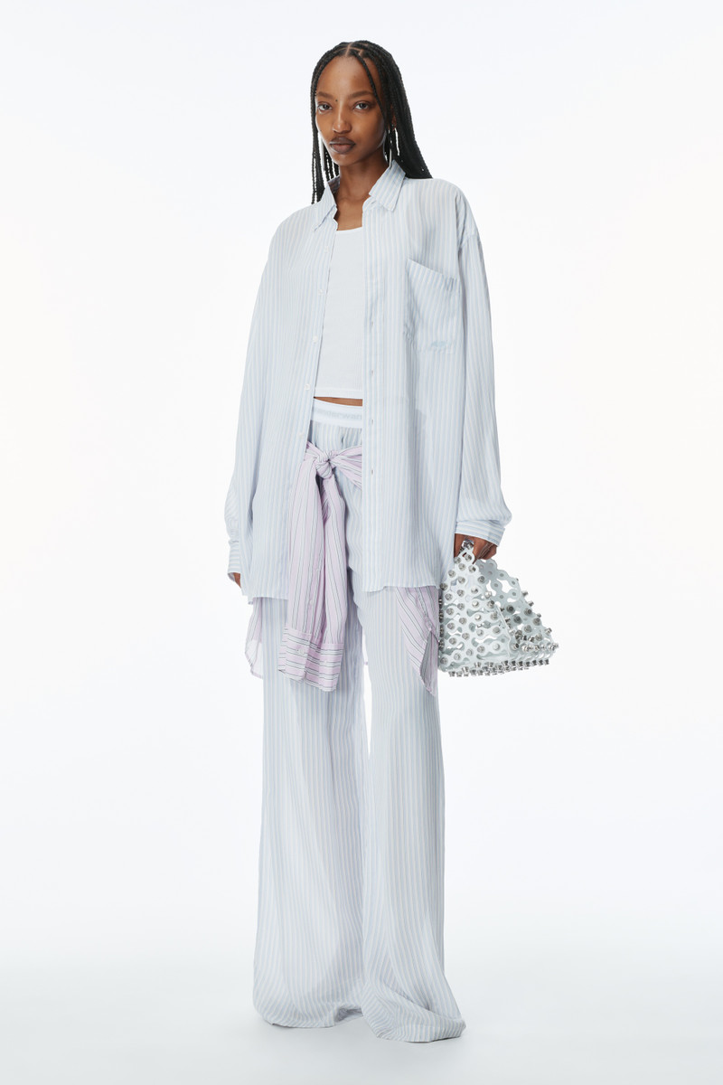Alexander Wang Oversize Silk Chiffon Shirt outlook