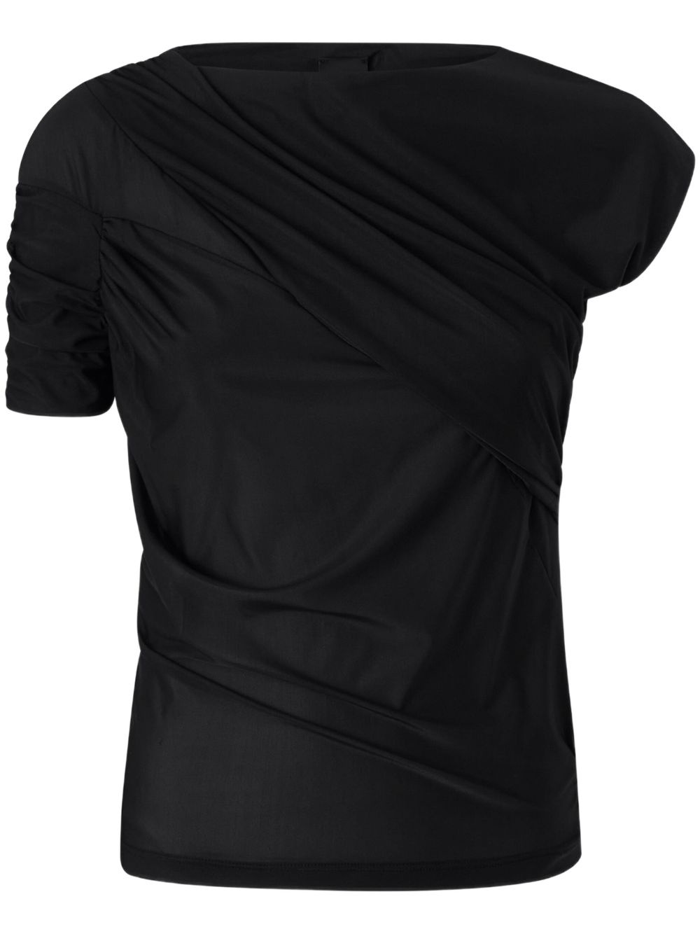 draped T-shirt - 1