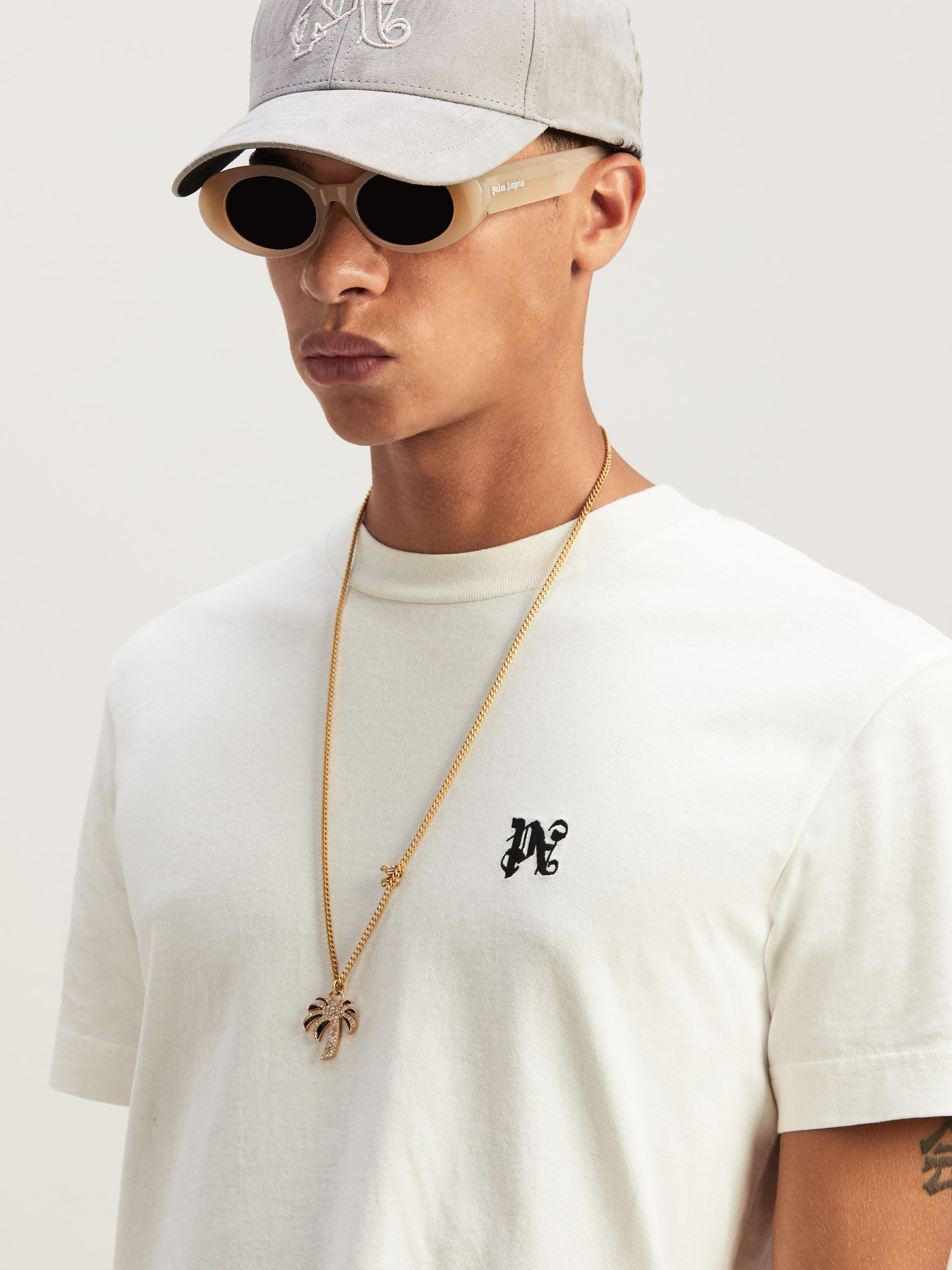 Tシャツ・カットソー Palm Angels PMAA093R24JER001 MONOGRAM TRIPACK T-shirt Palm Angels Monogram T-Shirt Tripack | REVERSIBLE