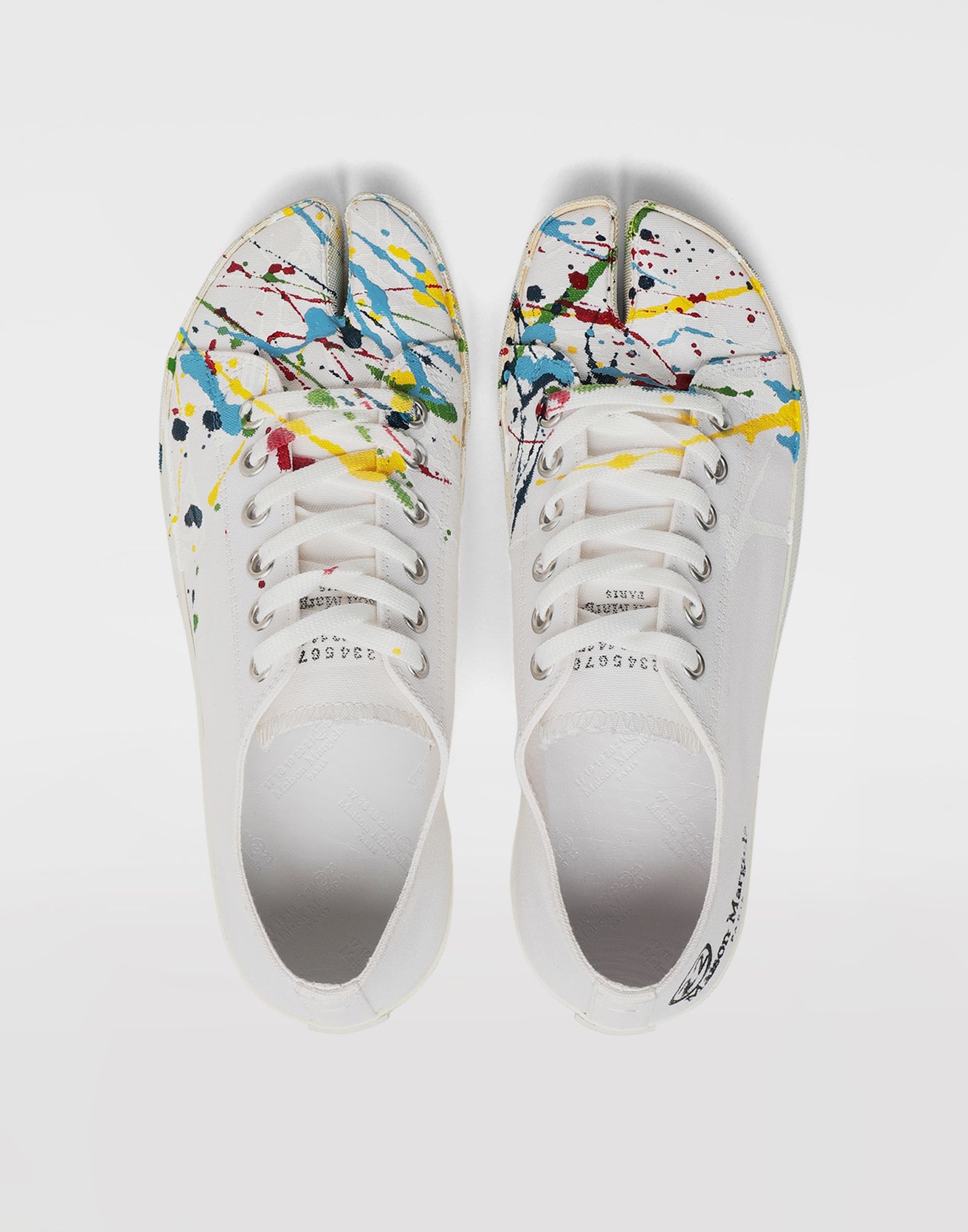 Tabi Paintdrop canvas sneakers - 3