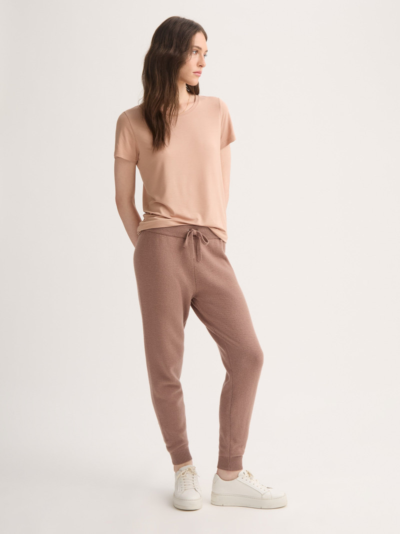 Derek Rose Women's Sweatpants Daphne Cashmere Rosewood outlook
