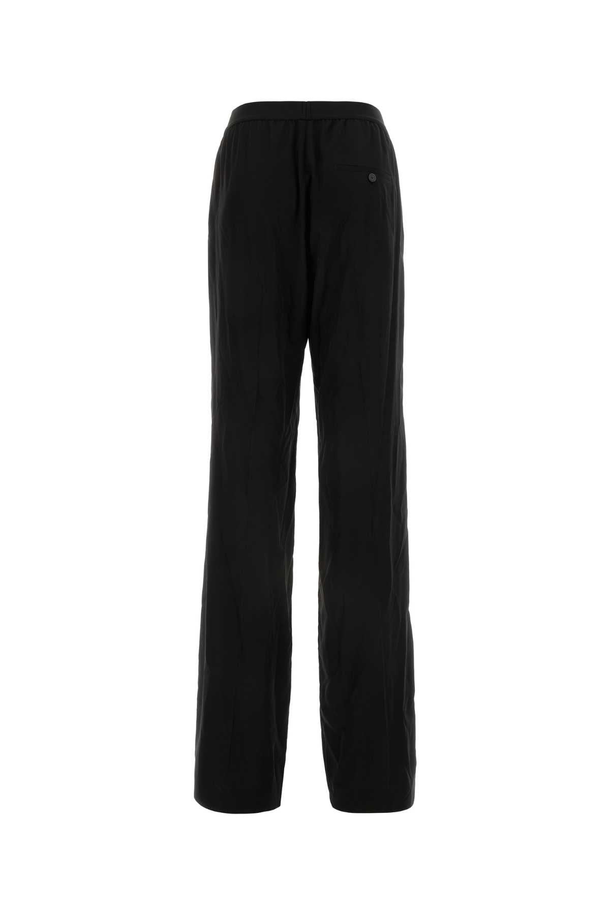 Balenciaga Women Black Cotton Wide-Leg Pant - 2