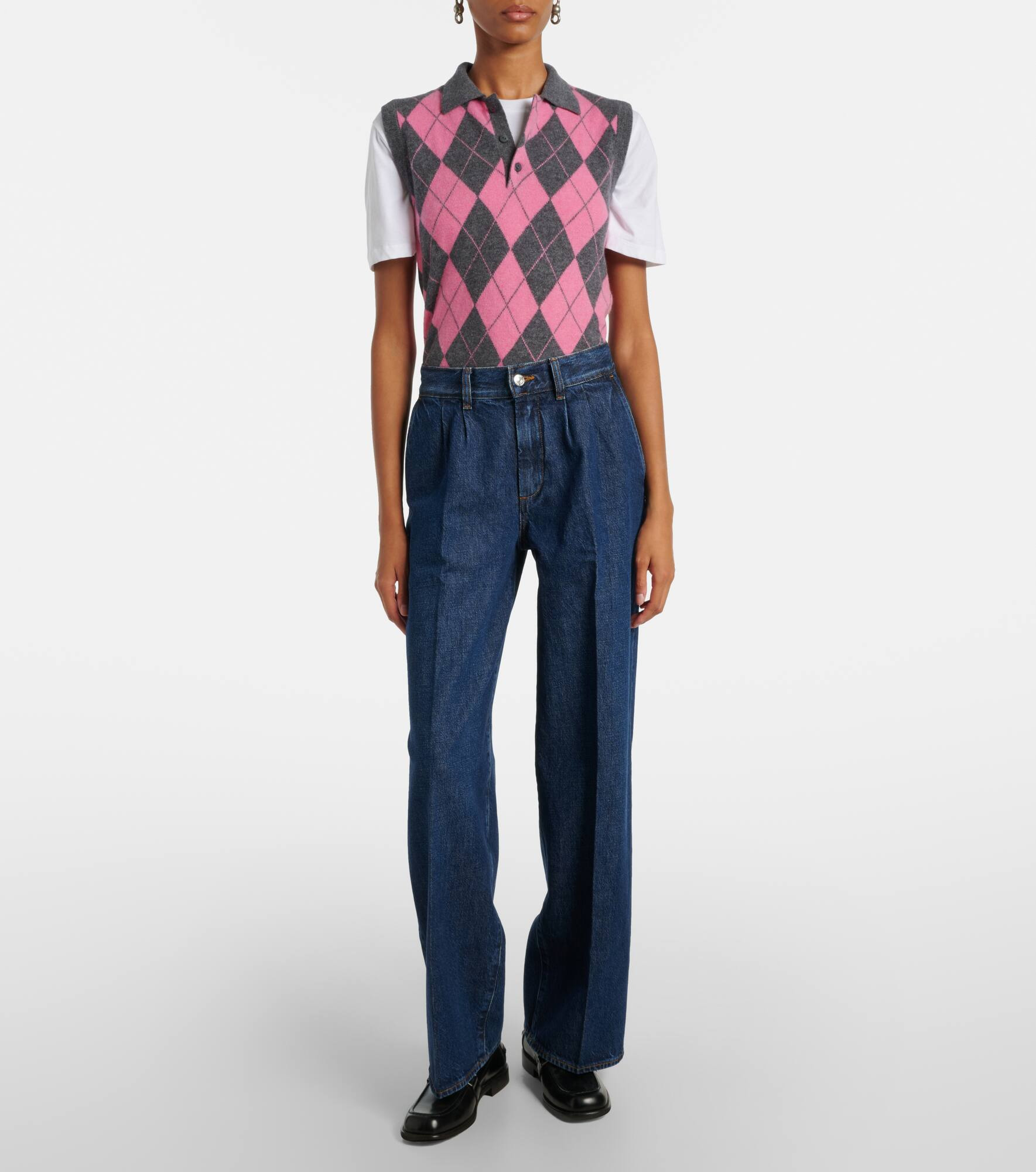 High-rise wide-leg jeans - 7