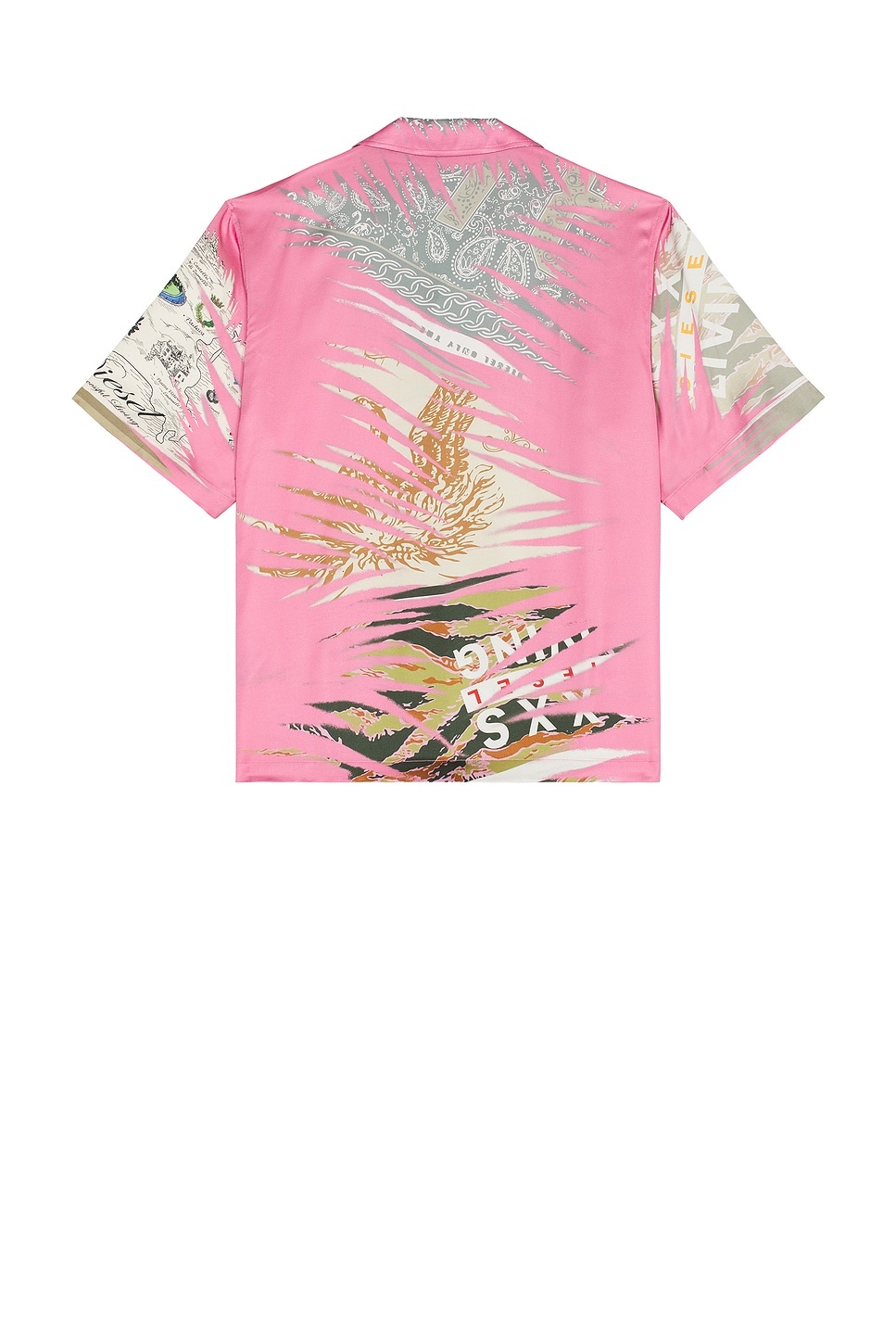 Printed Button Up Shirt - 2