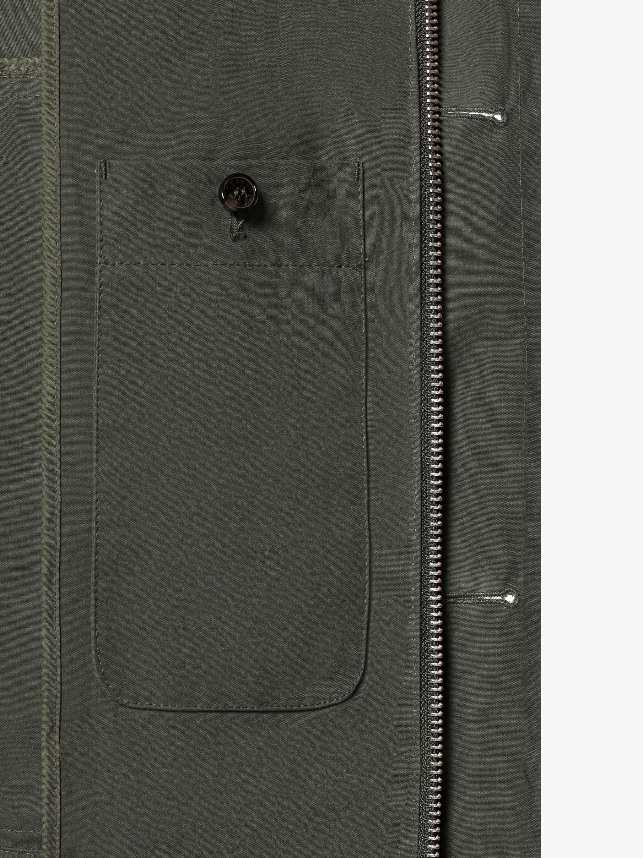 COUNTRY GREEN WAXED COTTON COAT - 6