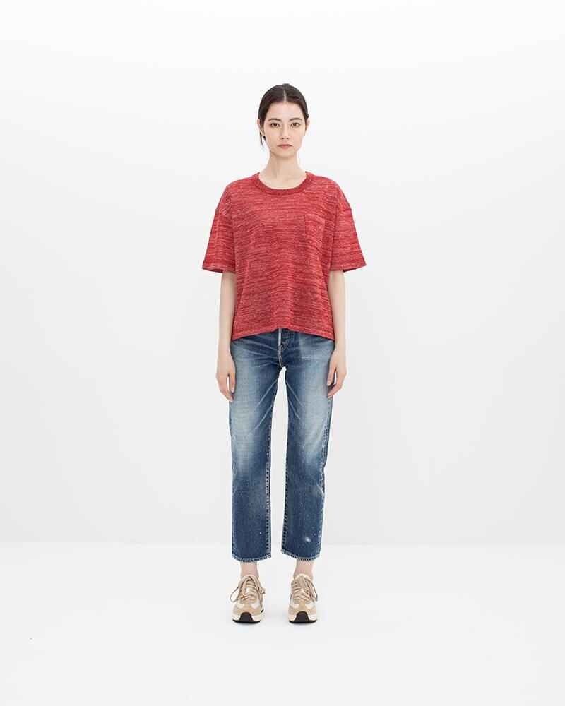 JUMBO KNIT S/S W RED - 3